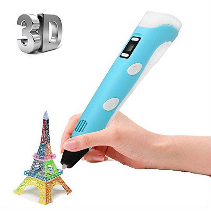 3D ручка с LCD экраном + набор пластика купить
