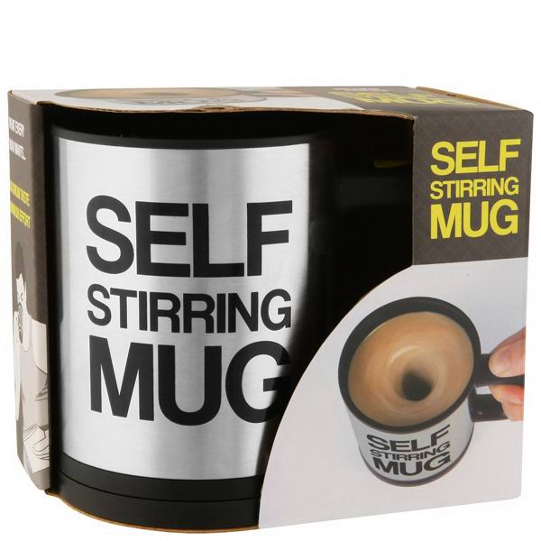 Кружка мешалка «Self Mug» черная фото