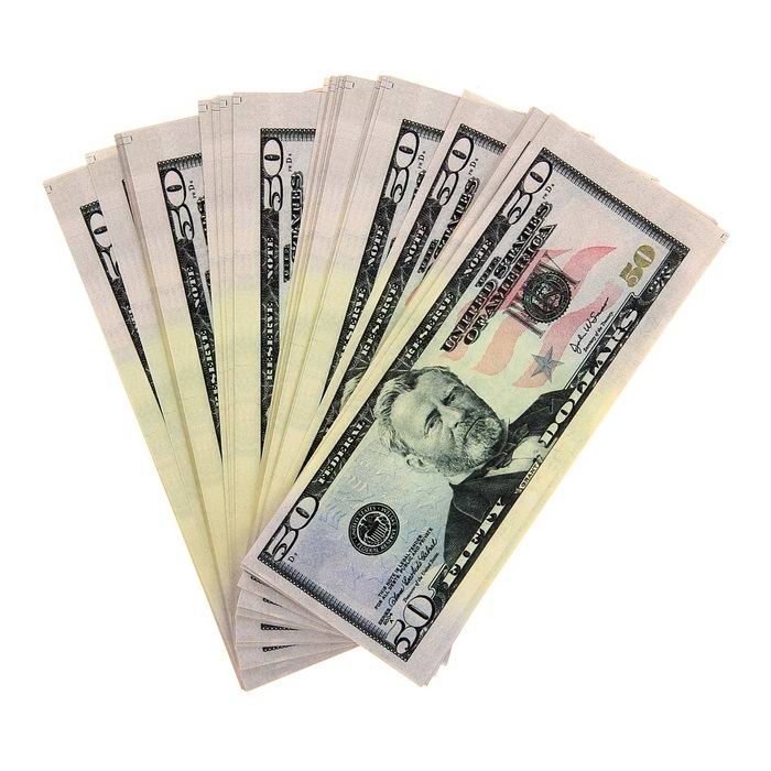 Пачка сувенирных долларов 50 $ (бутафорские деньги) фото