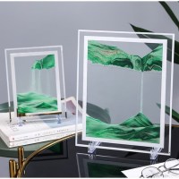 3D картина антистресс из песка «Изумрудная долина» цвет: зеленый с золотом, 18x13см Минск +375447651009