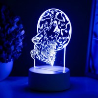 3D светильник «Сказочный домик» LED белый, 3 режима цвета купить в Минске +375447651009