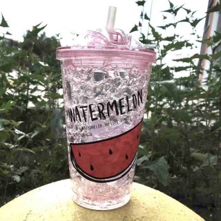 Ледяной стакан «WATERMELON» с трубочкой купить