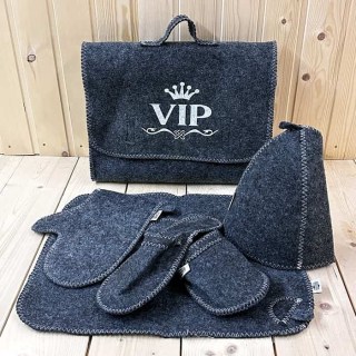 Банный набор в портфеле «VIP» 5 в 1 серый купить