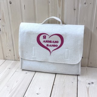 Банный набор в портфеле «Я люблю баню» 5 в 1 фото