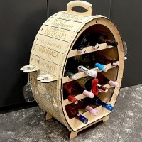 БАР-БОЧКА «ЛЮКС» на 14 бутылок и 4 бокала ЛАКИРОВАННАЯ Минск +375447651009