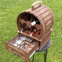 Мини бар бочка Whisky «DIAMOND» с набором аксессуаров для виски, цвет палисандр Минск +375447651009