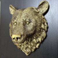 Барельеф голова Медведя из полистоуна H-41 см. Минск +375447651009