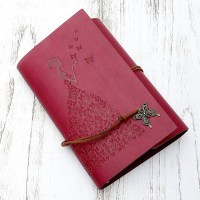 Блокнот «Девушка с бабочками» экокожа купить в Минске +375447651009