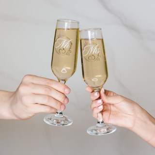 Бокалы свадебные «Mr&Mrs» 2 шт. по 200 мл. купить
