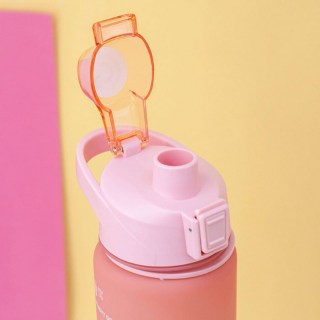 Бутылка для воды «Colorful» розовая 1000 мл. фото