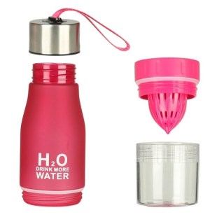Бутылка для воды «H2O Drink More Water» розовая фото
