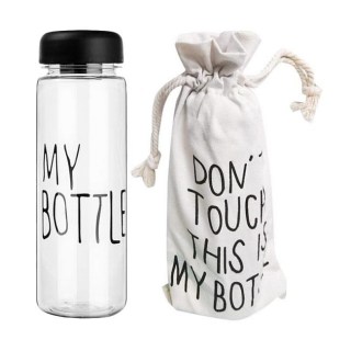 Бутылка для воды «My Bottle» черная с чехлом купить