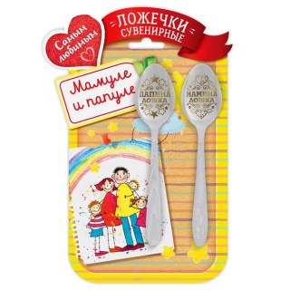 Чайные ложки подарочные «Мамуле и папуле» купить