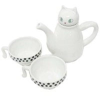 Чайный набор «КОТЭ» заварник с чашками белый купить в Минске