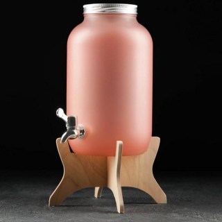 Диспенсер для напитков на деревянной подставке «Pink» 4,25 л купить