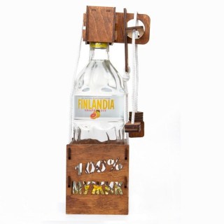 Головоломка на бутылку «100% мужик» фото