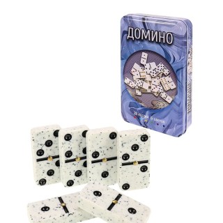 Игра домино «Азарт» в жестяной коробке купить