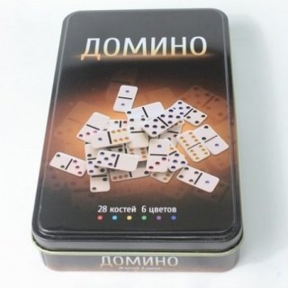 Игра «Домино» в металлической коробке купить