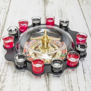 Игра пьяная рулетка «Алко-Вегас» 12 рюмок купить