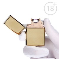 Импульсно-дуговая зажигалка USB золото Минск +375447651009