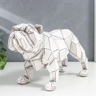 Интерьерная 3D статуэтка/сувенир из полистоуна «Бульдог»  купить