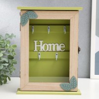 Ключница деревянная «Green leaves» на 5 крючков Минск +375447651009