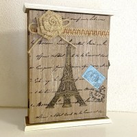 Ключница деревянная «Эйфелева башня» 6 крючков Минск +375447651009