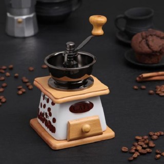 Кофемолка ручная «Coffee Beans» светлая купить