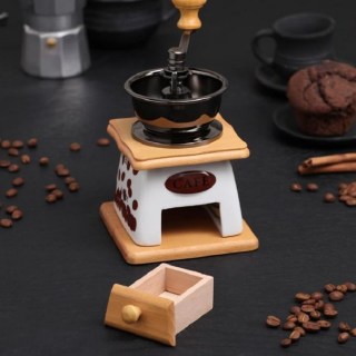 Кофемолка ручная «Coffee Beans» светлая фото