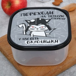 Контейнер для еды «У нас есть вкусняшки» фото