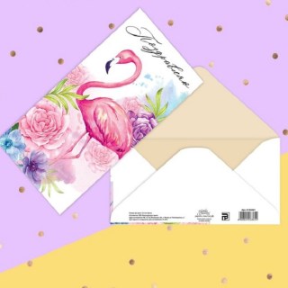 Конверт для денег «Фламинго» купить