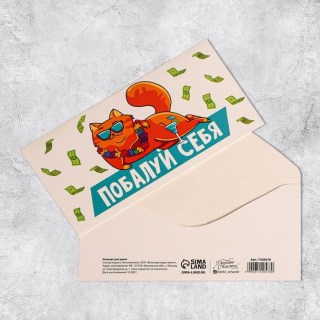 Конверт для денег котэ «На себя любимого» купить