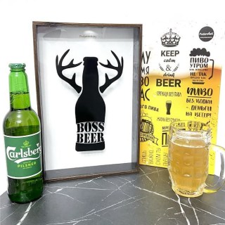 Копилка для пивных крышек «BOSS BEER» купить