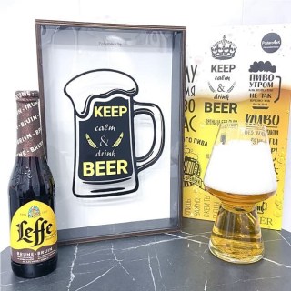 Копилка для пивных крышек «Keep calm drink beer» купить