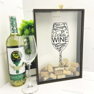 Копилка для винных пробок «White WINE» купить