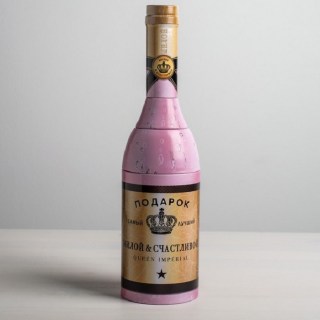 Коробка-бутылка «Подарок» жестяная купить