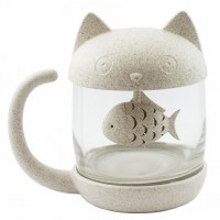 Кружка-заварник «Котик с рыбкой» купить в Минске +375447651009