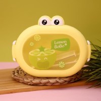 Ланч бокс c приборами «Lemon» желтый Минск +375447651009