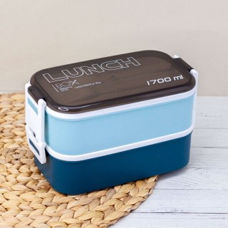 Ланч бокс c приборами «Lunch Box» синий 1700 мл купить