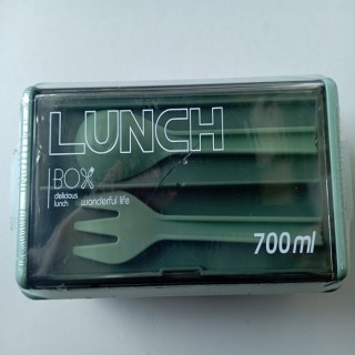 Уценка! Ланч бокс c приборами «Lunch Box» зеленый 700 мл купить
