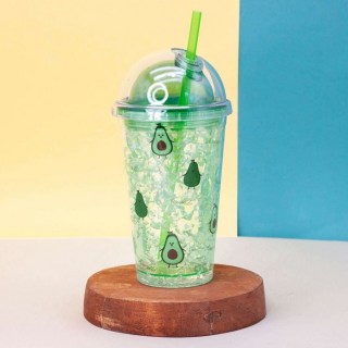 Ледяной стакан «Avocado» с трубочкой купить