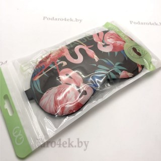 Маска для сна «FLAMINGO» гелевая фото