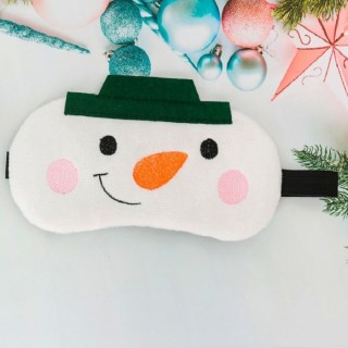 Маска для сна «Снеговичок» купить