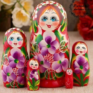 Матрешка «Весняна» 5 кукол 12 см. купить