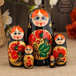 Матрешка «Землянички» 5 кукол купить