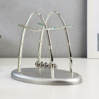 Маятник шары техно «Средний овал» серебристый купить Минск +375447651009