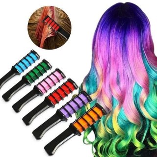 Мелки для волос «Hair color comb» 6 цветов в форме расчески купить