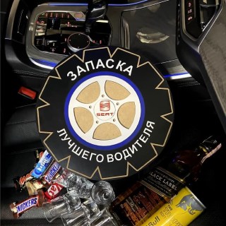Мини-бар АЛКО-ЗАПАСКА SEAT (Сеат) с рюмками и штофом купить
