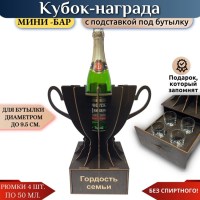 Мини‑бар Кубок «Гордость семьи» с рюмками Минск +375447651009