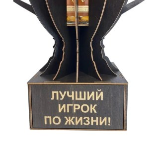 Мини‑бар Кубок «Лучший игрок по жизни!» с рюмками фото